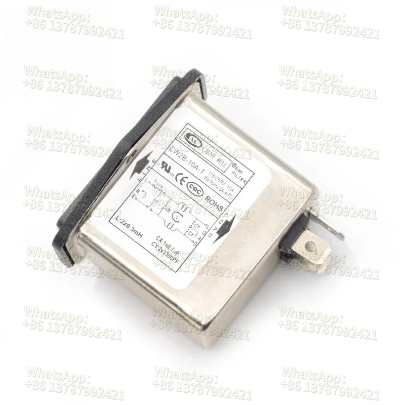 CANNY WELL Power EMI Filter CW2B-3A 6A 10A-T    with Rocker Switch + Socket Connector