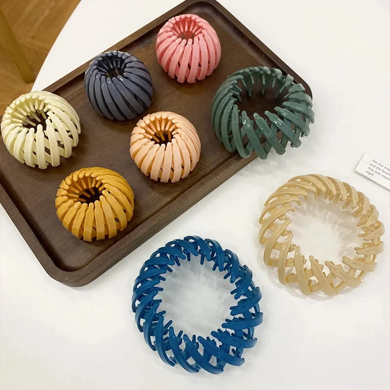 Nueva moda mujer moño garra Clips cola de caballo hebilla Clip Nido de Pájaro expansión accesorios para el cabello mujer Cola de Caballo sombreros