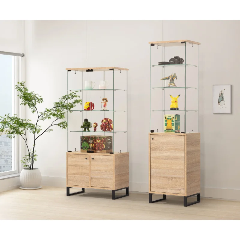 custom.TMG-G230 Modern Multilayer Storage Cosmetic Display Cabinets Tempered Glass Beauty Salon Showcase Living Room Apartment