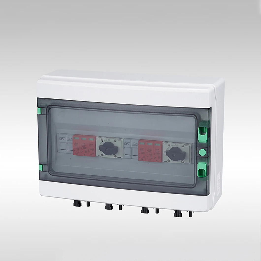 Photovoltaic DC Combiner Box 2 IN 2 OUT DC1000V Fire and Lightning Protection IP65 Solar Energy Complete System Distribution Box