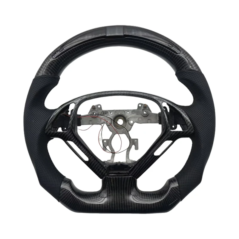 

Популярные продукты Перфорированный кожаный светодиодный руль из углеродного волокна для автомобильного руля Infiniti G37 G27