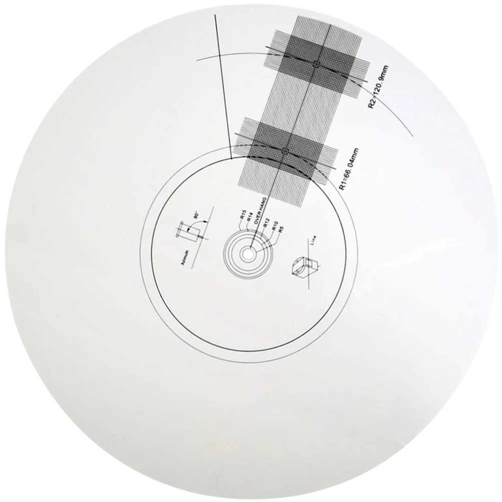 

Anti-Sliding Gauge Ruler Vinyl Record Calibration Plate Acrylic Pickup Calibration Turntable Accessories for Precise Angle