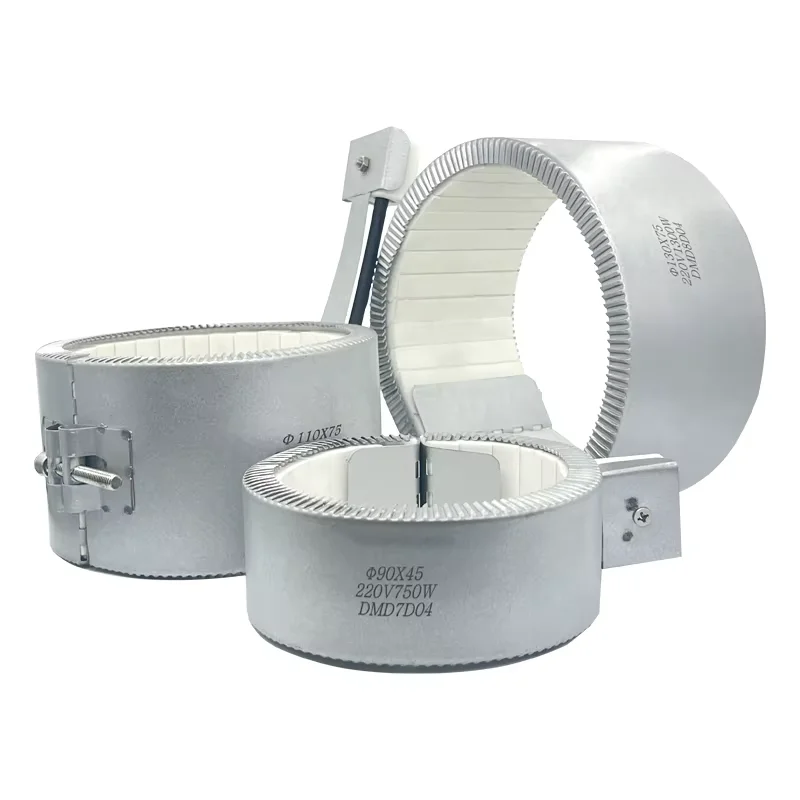 Electric Heating Barrel Ceramic Ribbon Heater with Thermocouple 65/132 High Precision