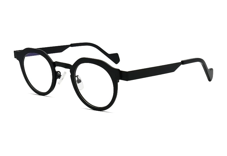 Retro Hochwertige Acetat-Brillen, handgefertigt in Japan, mit einem runden, modischen Rahmen, Unisex-Designer-Markenbrille. – Detail 14
