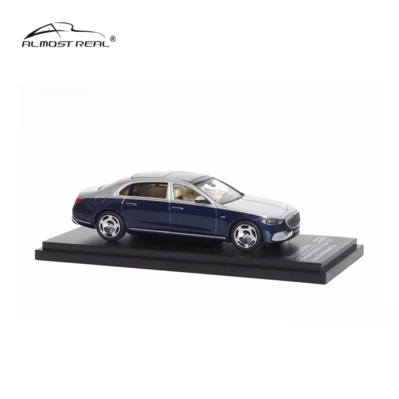 

1:64 Mercedes-Benz S-класс Maybach 2021 Z223 модель из сплава, детская коллекция декоративных игрушек, праздничные подарки для детей.