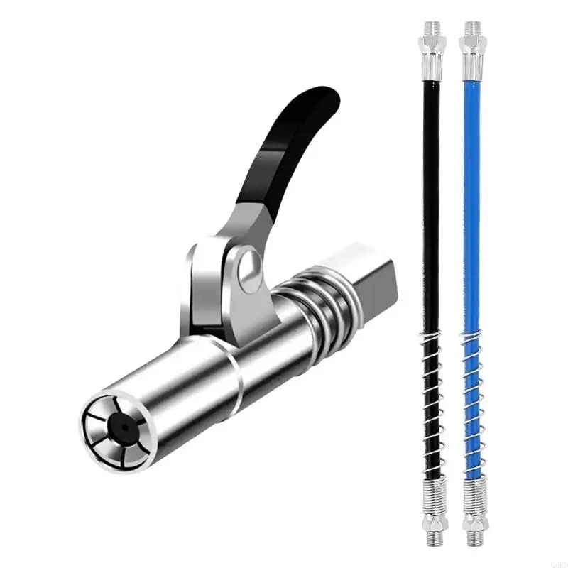 Grease Guns Mouthpiece with Locking Design for M6 to M14 Nipples Leak Prevention Q6RD