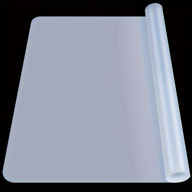 1pc Clear Silicone Mat - Versatile Crafting Pad for Resin Molds, Clay, Paint, Epoxy, Nail Art & Glitter Tumbler Making