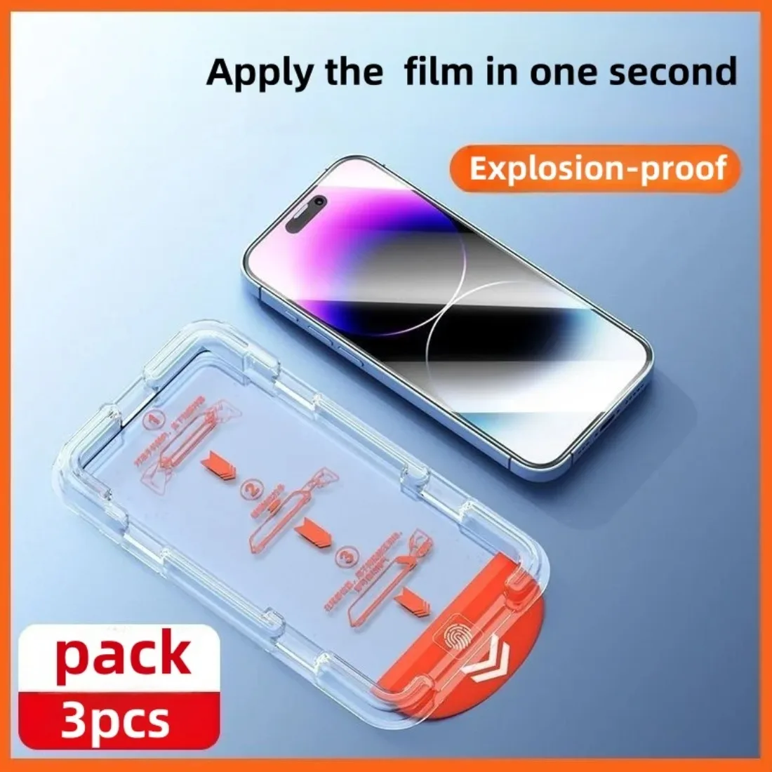 

3 шт. HD защитная пленка для экрана без пыли для iPhone 11 12 13 15 17 ProMax 14Pro 16 17 Защитное стекло из закаленного стекла с воздухом