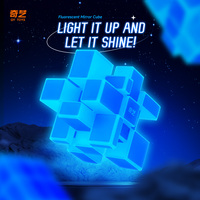 QiYi Fluorescent Mirror Cube Magic Speed Cube Professional Cubo Magico Puzzle Fidget Toys Gifts Children큐브