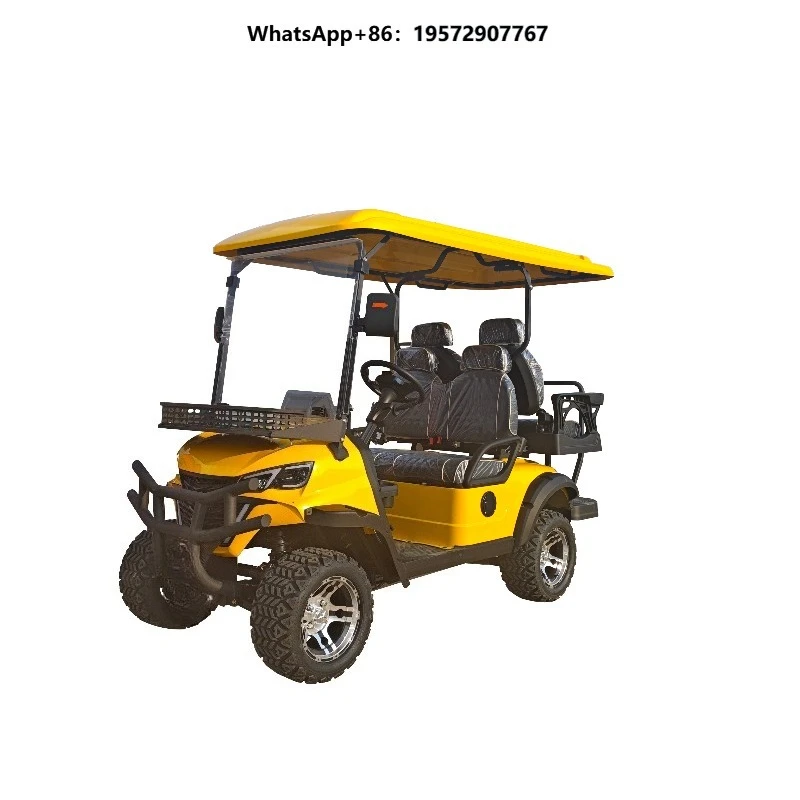 High Standard Electric Golf Cart 4+2 Passenger Lifted Cart with Comfortable Seats for Outdoor Sports