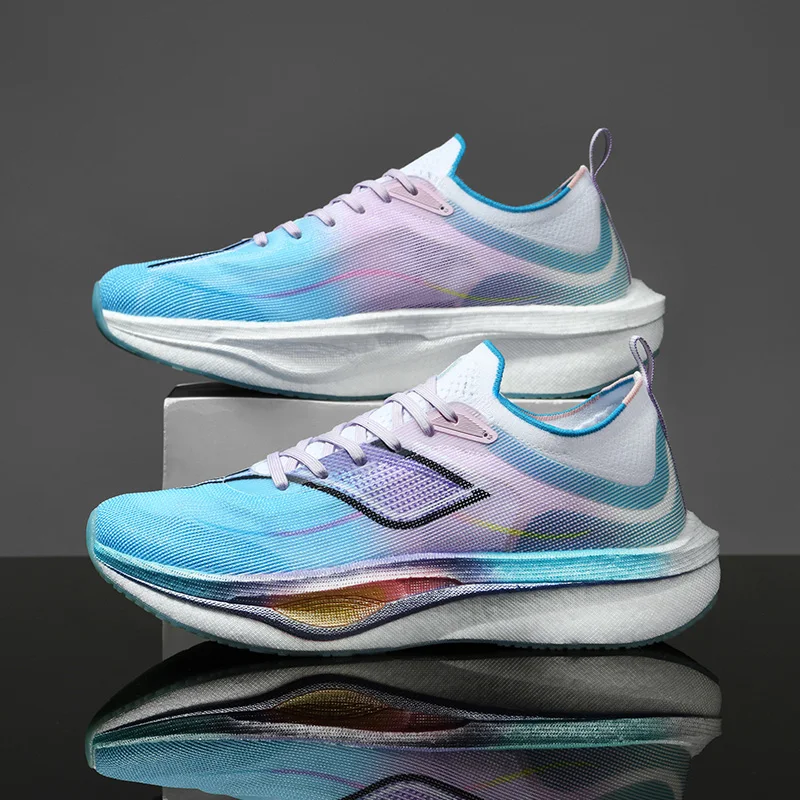 أحذية رياضية للرجال، أحذية جري خفيفة الوزن من ألواح الكربون، ممتصة للصدمات في الشتاء، مضادة للانزلاق، مقاومة للاهتراء، قابلة للتنفس #3