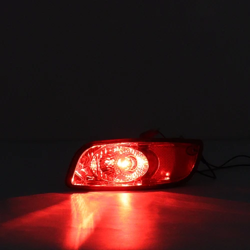 Imagen 2 del producto Para Hyundai Santa Fe (CM) 2007 2008 2009 Reflector de parachoques trasero izquierdo y derecho luz de freno lámpara de advertencia 92408-2B010 92409-2B010