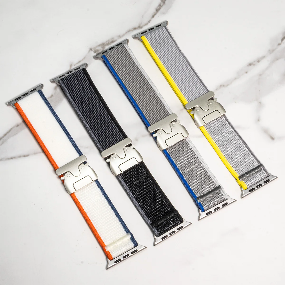 Nylon Loop for Apple Watch Band Ultra 49mm 45mm 44mm Sport Breathable Bracelet Band for iWatch 8 7 6 5 4 SE 42mm 41mm 40mm