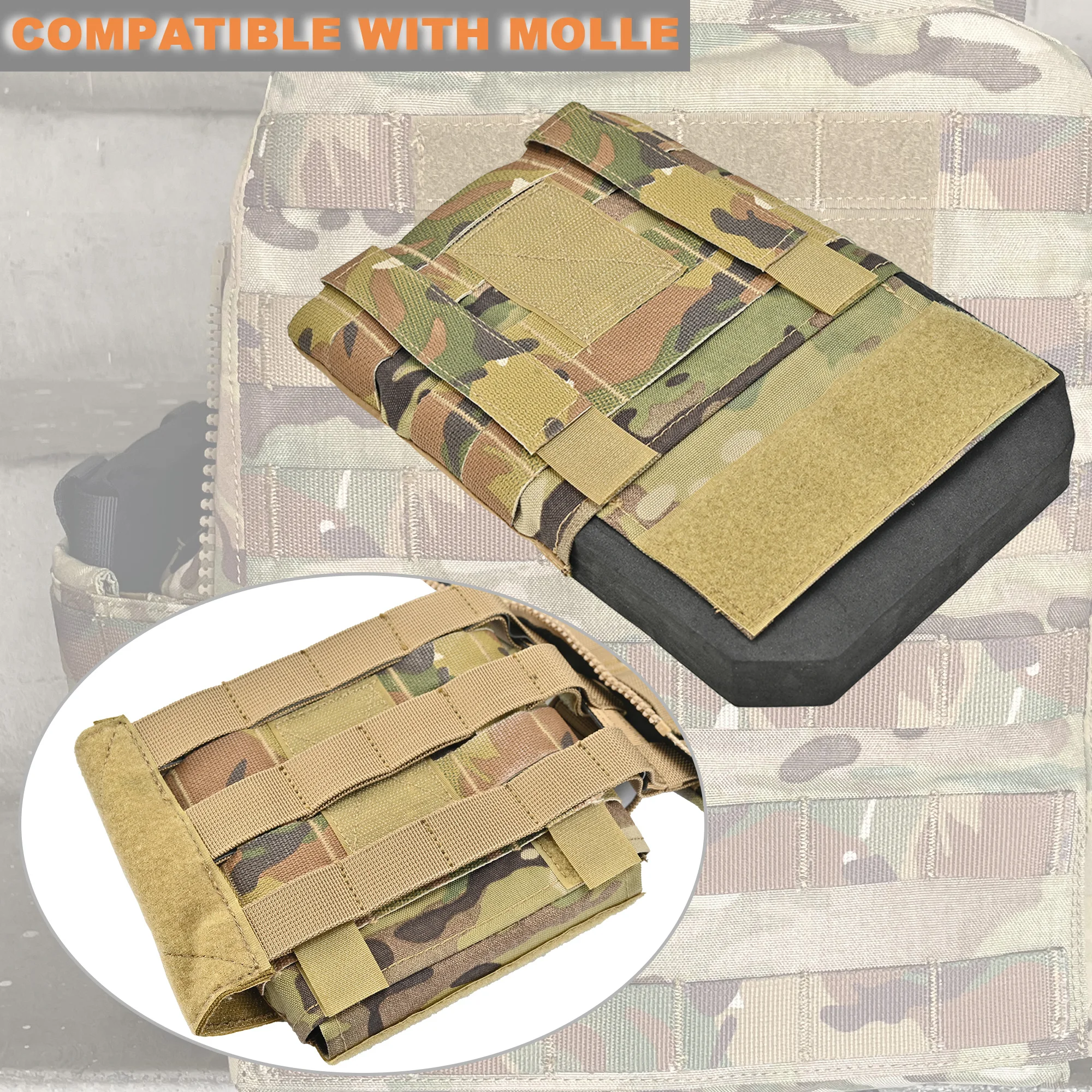 6x6 Ultralight Side Plate Pouch Side Armor Carrier Pouch EVA Sundry MAG Bag marittimo scheletrico Cummerbund AVS caccia JPC Vest