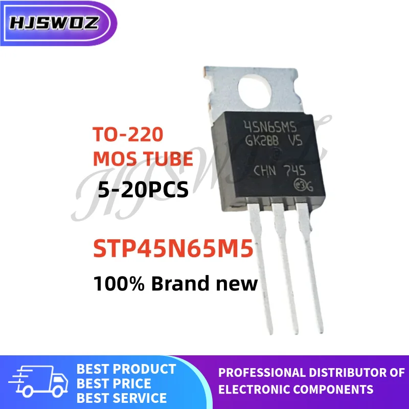 5pcs-20pcs brand new STP45N65M5 45N65M5 45N65 TO-220 MOSFET Field-effect tube