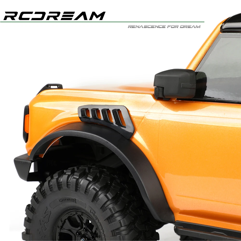 Rcdream piezas decorativas para parrilla lateral, accesorio para Trx4 Traxxas, nueva opción de actualización del cuerpo Bronco, # b6a4