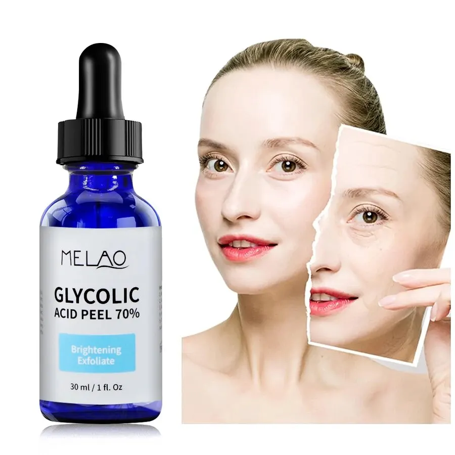 MELAO Peel Water Glycolic Face Serum Exfoliates and Minimizes Pores Reduce Acne Breakouts and Appearance of Aging and Scars