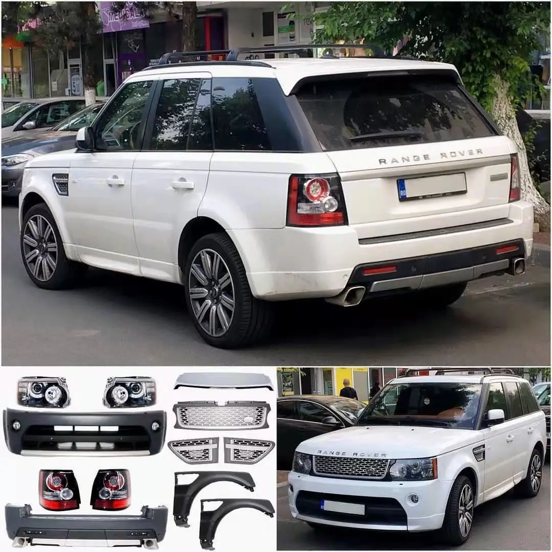 Free Shipping2010-2013 Wide Body Kit Suitable For Land Rover Range Rover Sport In Ony Style Front Bumper Rear Bumper