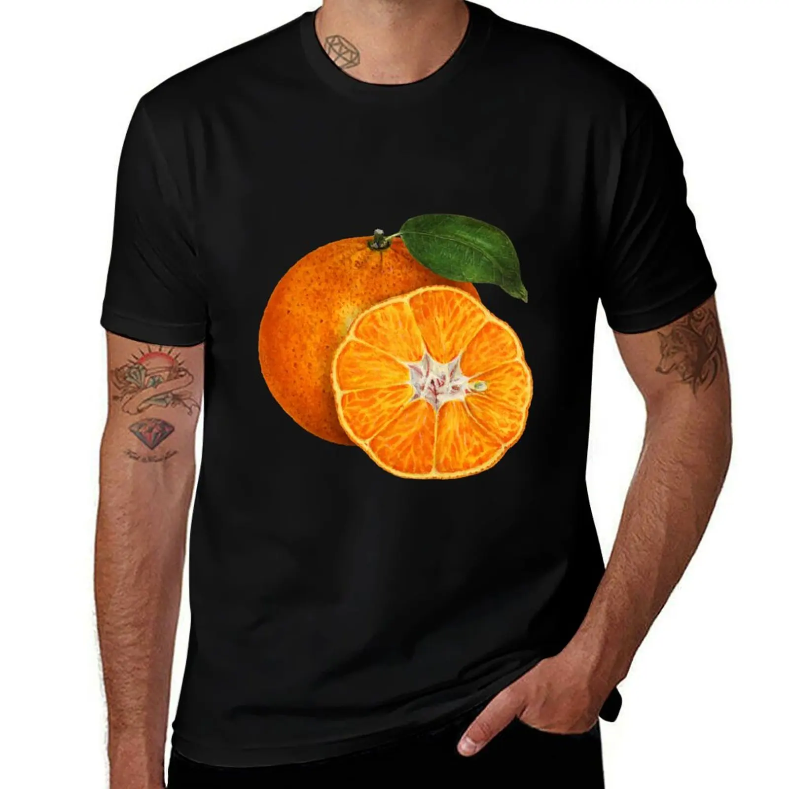 

Sliced Orange T-Shirt blue archive animal prinfor boys heavy weight t shirts for men