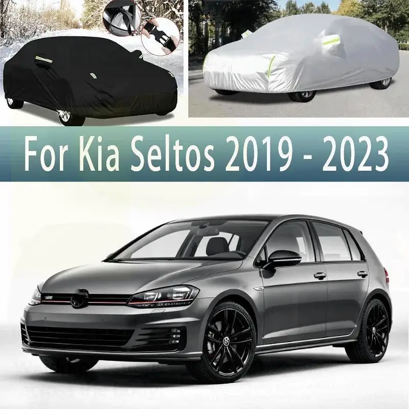 

Для Kia Seltos 2019 2023, уличная защита, водонепроницаемый пылезащитный снежный чехол, солнцезащитный козырек, внешние автомобильные аксессуары, автомобильные чехлы