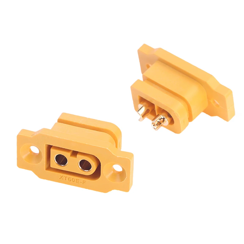 New 2pcs/lot XT60E-F XT60 XT 60 DC500V 30A-60A Female Plug Gold Plated Connector Power Battery Connecting Adapter