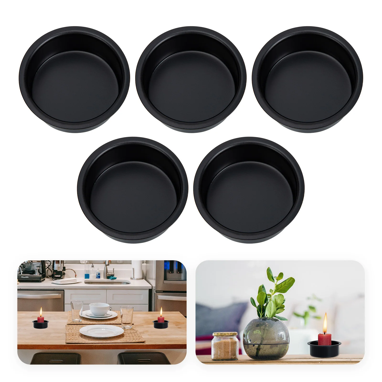 5pcs Vintage Holders For Table Centerpiece Farmhouse Decor Taper Pillar Candles Stand Wedding Party Holiday Decoration