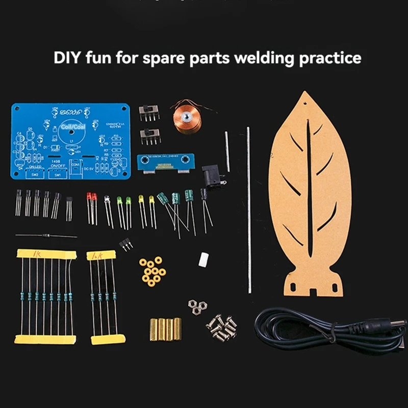 Electromagnetic Swing DIY Electronic Kits Magnetic Levitation Moving Flowing Lights Soldering Practice Loose Parts