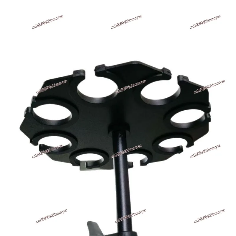 

Microphone holder Metal tray Multifunctional wired wireless microphone storage rack Multiple discs Octagonal