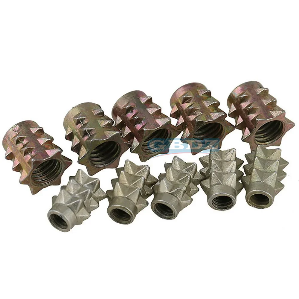 Zinc Alloy Spike Nuts M4 * 10 6 * 10, 10 Pieces, Hardware Connectors For Furniture, Fastened To Prevent Detachment