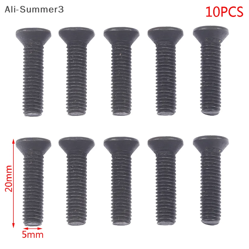 10Pcs/set Fixing Screw M5*20 M6*22 Left Hand Thread for 1/''UNF 3/8''UNF Drill Chuck Shank Adapter Screw