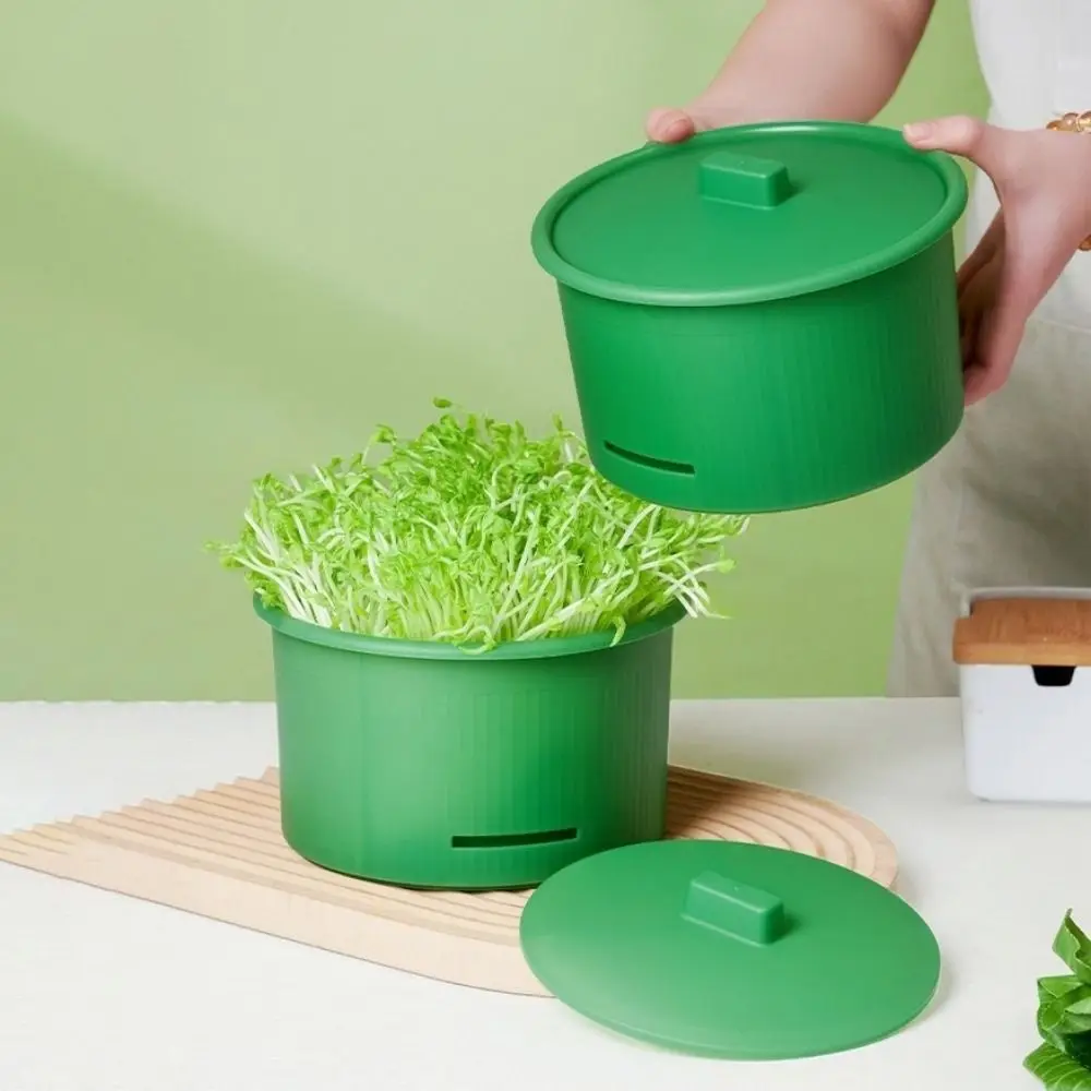 Plastic Bean Sprout Nursery Pots Split Structure Ventilated Soilless Cultivation Pot Non Toxic Stackable Bean Sprout Grower