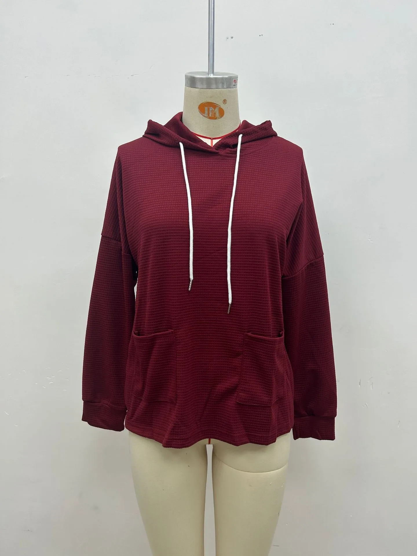 Casual Long Sleeve Sweatshirt Loose Fit with Pullover Irregular Hooded Hoodie Standard Length Women Sweatshirts