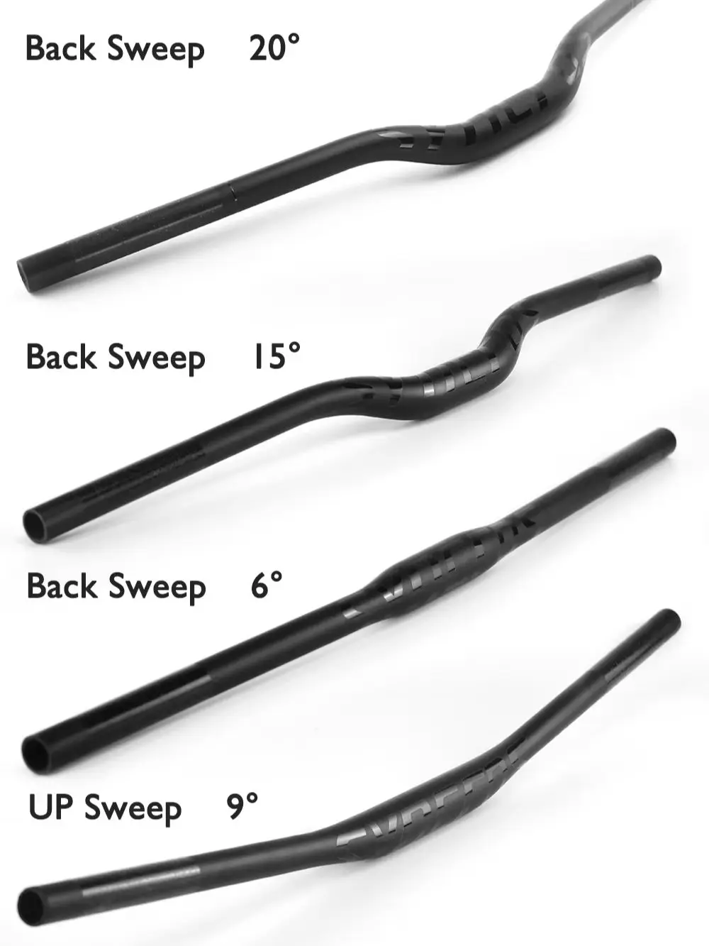 AliExpress NONE SYNCROS Full Carbon Handlebar, Mountain Bike Handlebar, Ultralight/Durable, Matte Black, 31.8mm, 680-740mm, Bicycle Accessories