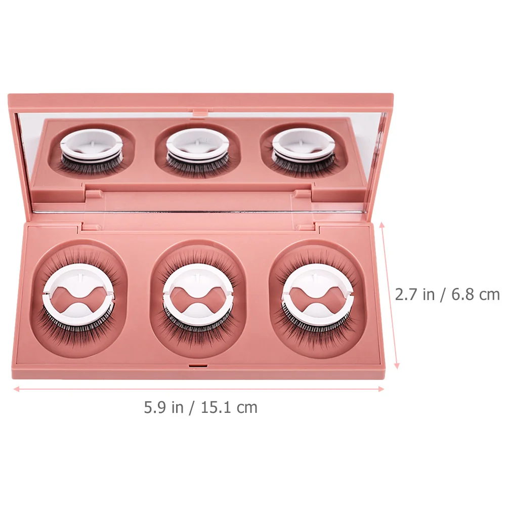 3 pares de pestañas autoadhesivas reutilizables, tiras naturales para realzar los ojos, para un aspecto cómodo de día y de noche