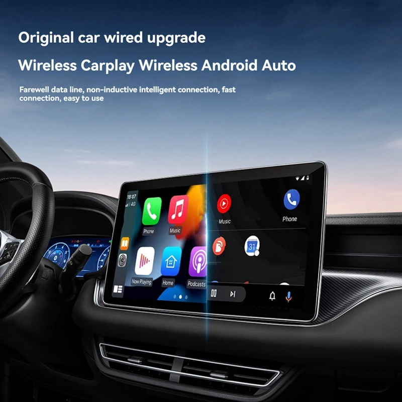 Carplay AI Box Wireless Android Car Smart TV Box Android 13 For Youtube Netflix Toyota Mazda