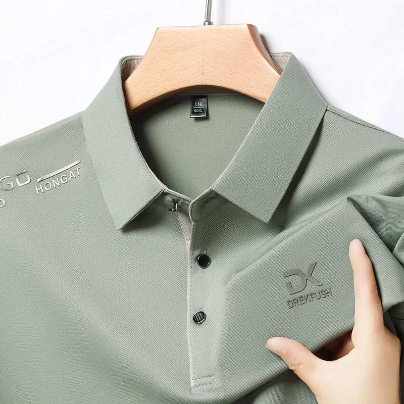 

2025 Summer New Men's Short Sleeved T-shirt Polo T-shirt Casual Top Men's Wear