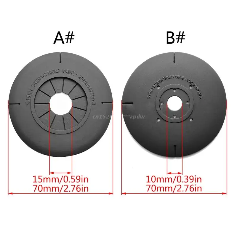 2PCS Car Windshield Wiper Arm Bottom Hole Protective Cover Silicone Dustproof Pad 15mm/10mm Hole Diameter