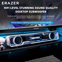 Lenovo W108 Wired BT 5.4 Noise Reduction Speaker Hifi Level Sound Quality Desktop Subwoofer With RGB Colorful Abyss Rhythm Light