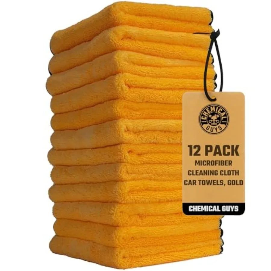 

Professional Grade Premium Microfiber Towels for Cars Gold 16 x 16 Ultra-Soft and Scratch-Free Car Detailing Cloths for Trucks