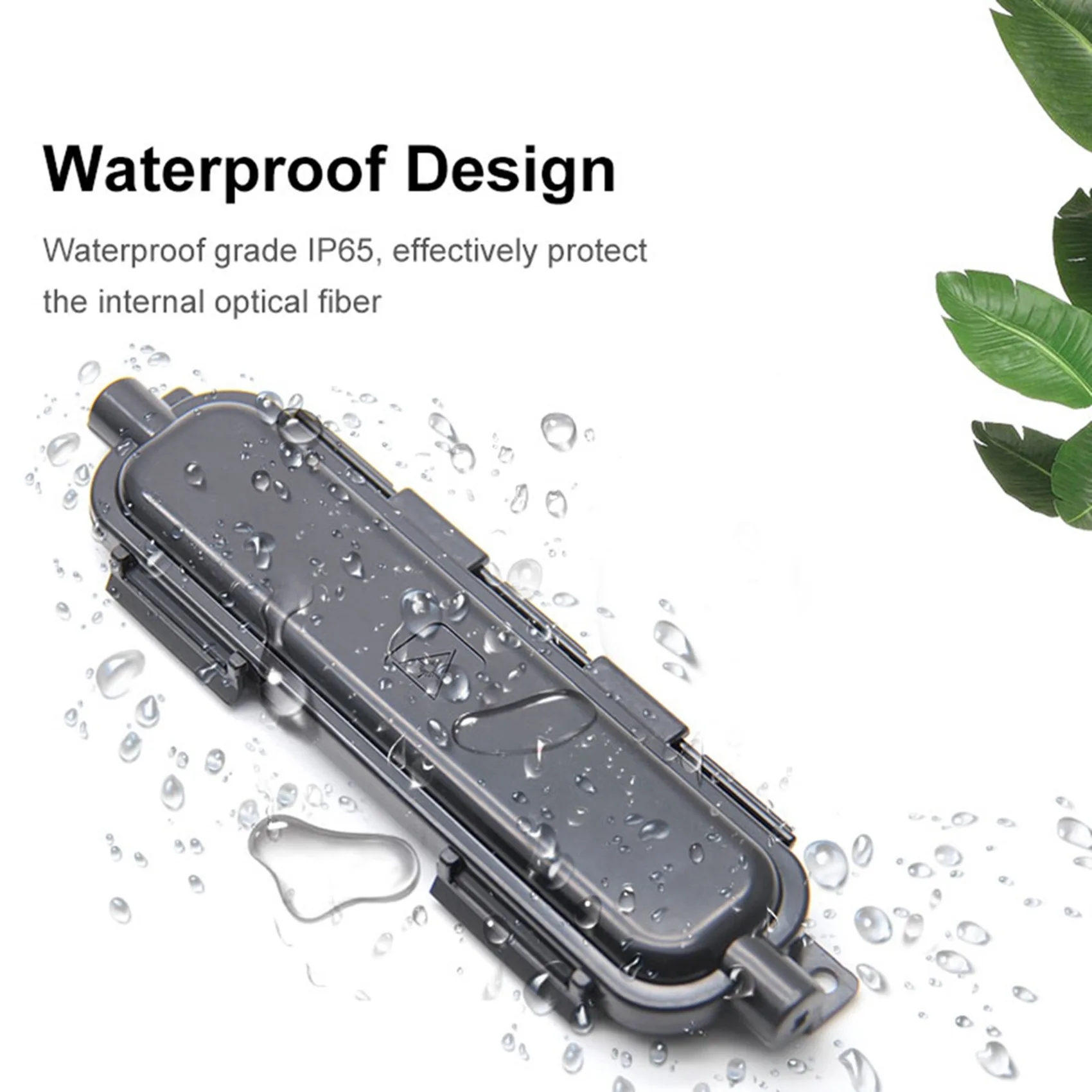 B49C 100Pcs Optical Fiber Protection Box Drop Cable Rotection Box FTTH SC Adapter Type Waterproof Protected Box
