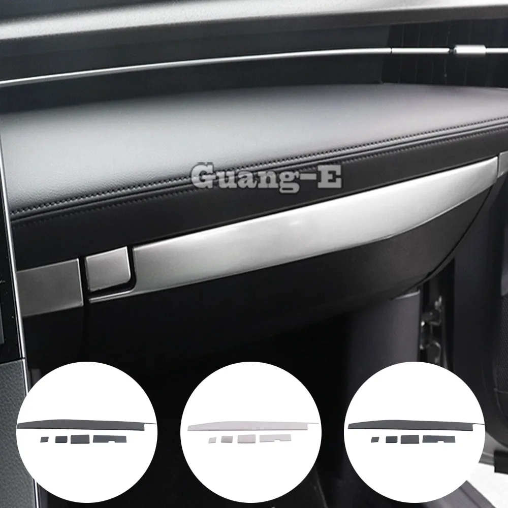 

For Toyota Avalon XX50 2018 2019 2020 2021 2022 Sticker Inner Co-Pilot Storage Stainless Steel Glove Box Bins Switch Trim Frame