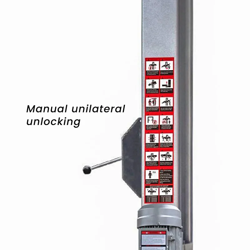 kg Capacity Car Hoist  Post Vehicle Lift Equipment Electro Hydraulic Portle Two Post Car Lift