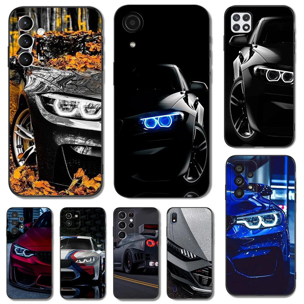 Black Tpu Case For Samsung Galaxy A05 A05S A15 A25 M54 M34 M14 5G Black cool car