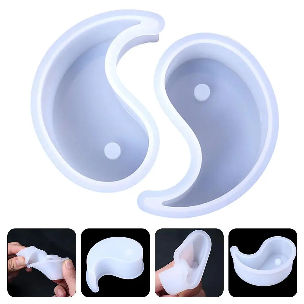 Moules pour la fabrication de bougies, 2 pièces, bricolage, support de moule, résine époxy, moulage de savon, stockage Flexible