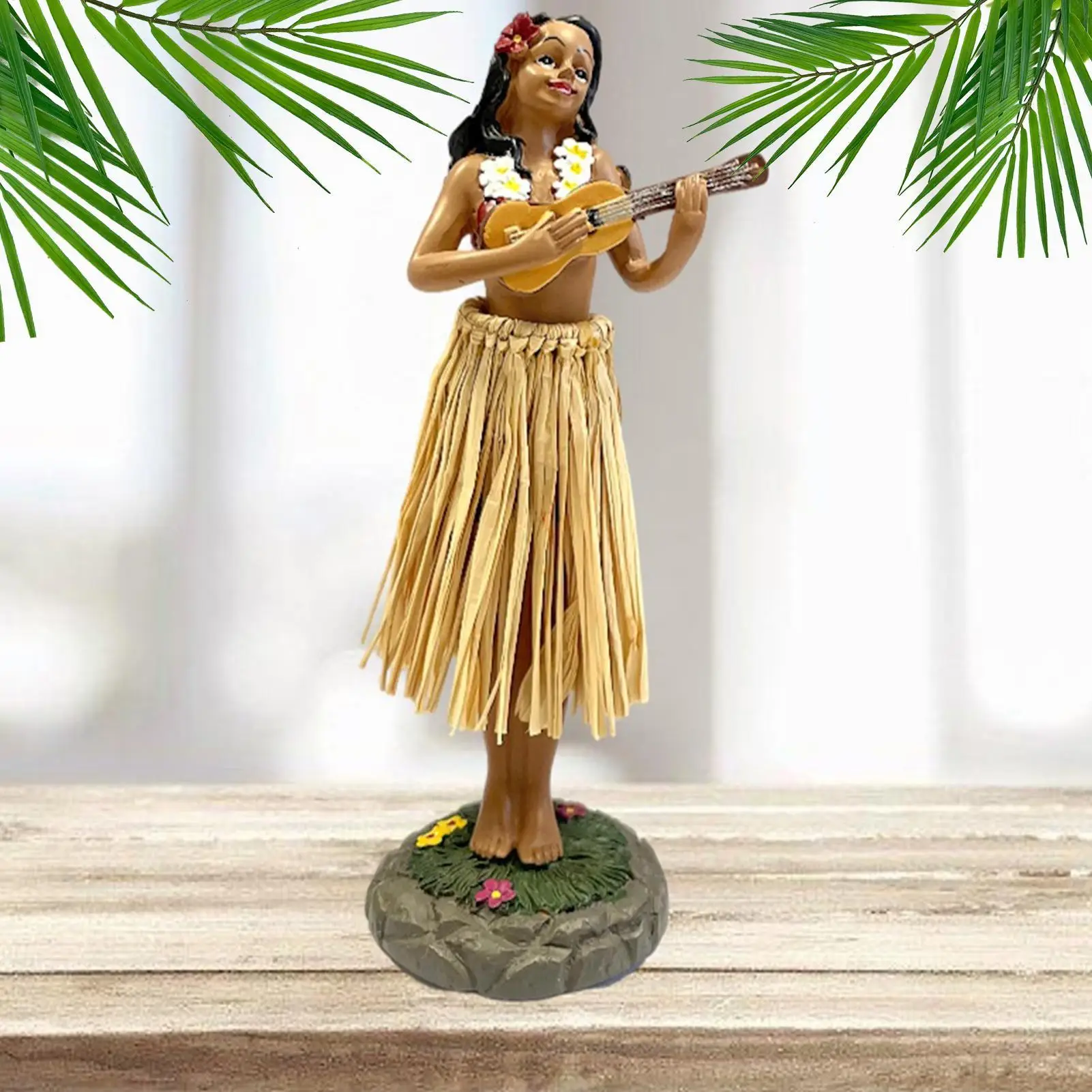 Hawaiian Dancer Car Dashboard Figurine, Center Console Decor Statue For Vehicle, Fun Dancing H ula Girl Ornament For Men Women