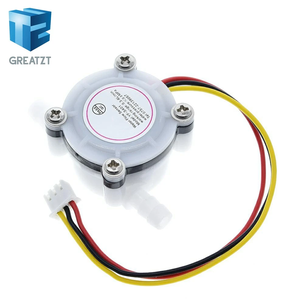 GREATZT 1/2PCS New Hot Water Coffee Flow Sensor Switch Meter Flowmeter Counter 0.3-6L/min YF-S401