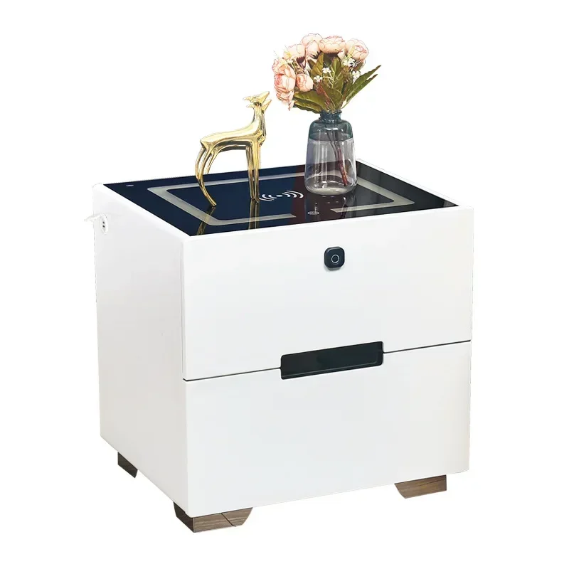 

Intelligent bedside table with wireless USB charging, creative multifunctional infrared sensing LED light, hotel bedside table