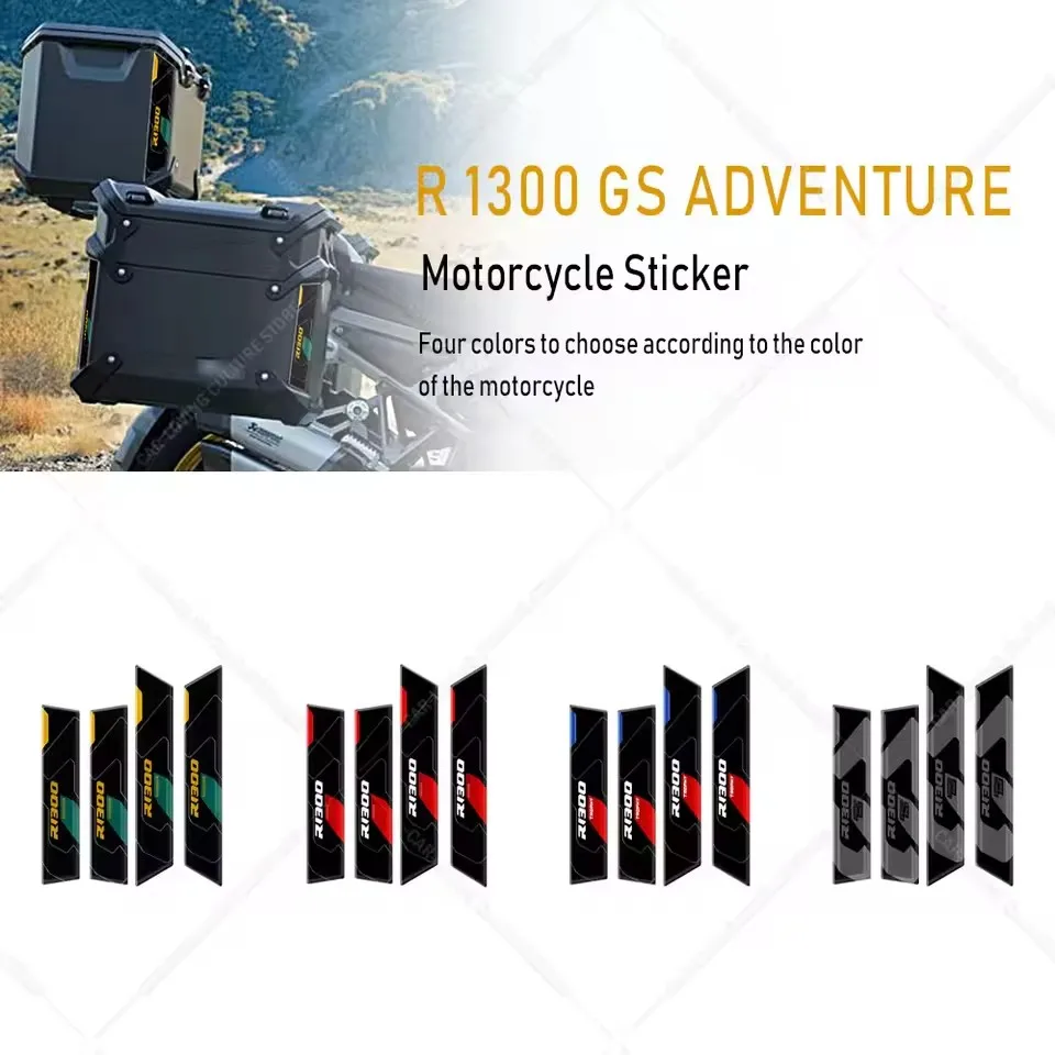 

For R 1300 GS Motorcycle Trunk Decorative Stickers Box Scratch Resistant Sticker Suitcase Protective Decal For R 1300 GS Adv
