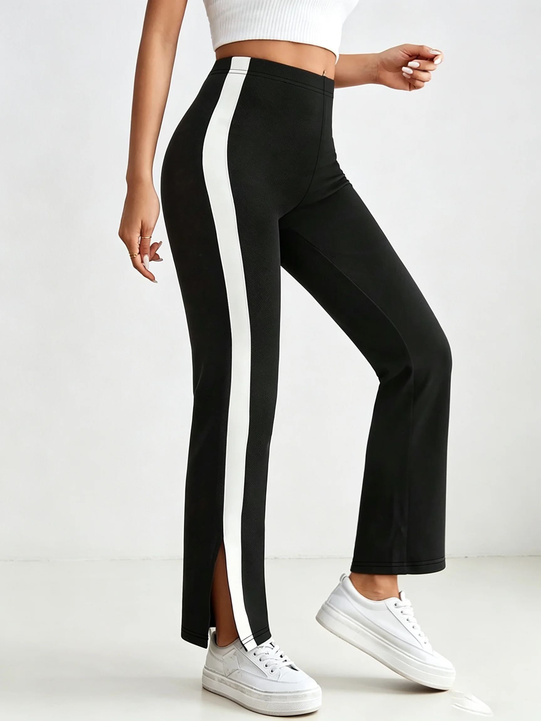 Summer Women's High Waist booty lifting Yoga Pants Flared Leggings for Workout and Casual Wear Comfortable Stylish Activewear