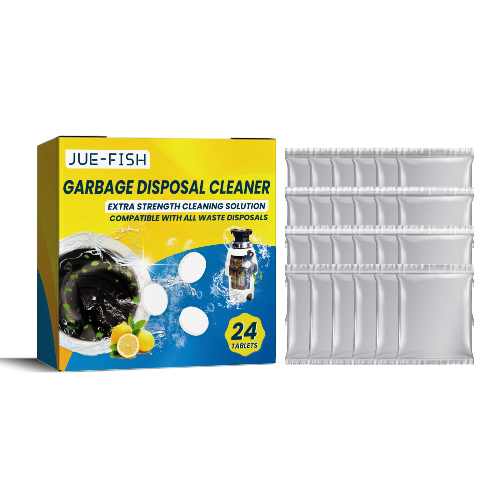 Sink Cleaning Tablets Garbage Disposal Cleaner Drain Pipe Dredging Deodorant Toilet Sink Closestool Kitchen Sewer Cleaning Pills